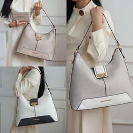 MKF Collection Hobo Bag for Women & Wristlet Wallet Set, Vegan Leather Handbag Purse Set, Shoulder bags by Mia K