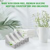 Coipdfty Self Draining Soap Dish,Silicone Suction Cup Soap Holder, Bathroom