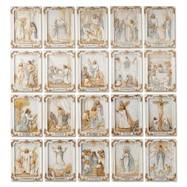 Veronese Design The Mysteries of The Rosary Wall Plaque Set