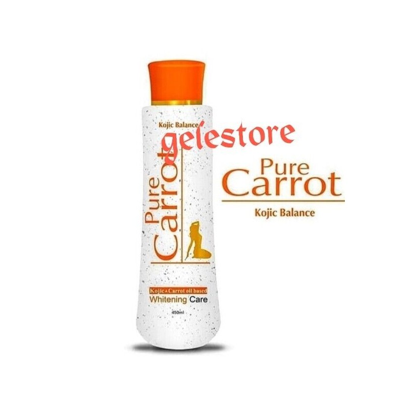 Pure carrot flawless kojic balance Whitening lotion, 450mlx 1 &
