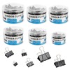 208 PCS Binder Clips Paper Clamps Assorted Sizes, Metal Paper