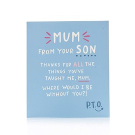 UK Greetings Mother's Day Card from Son With Envelope - Funny Design