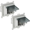 2 Pcs Recessed Outlet Box, DBHS1C-1 Low Profile Electrical Boxes,