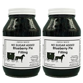 Amish Pie Filling - TWO 32 Oz Jars (Blueberry NSA)