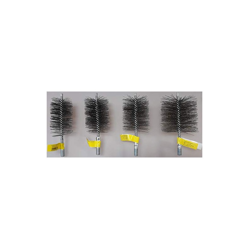 Fireplace Brush Made of High-Quality V4A Stainless Steel V4A (Stainless