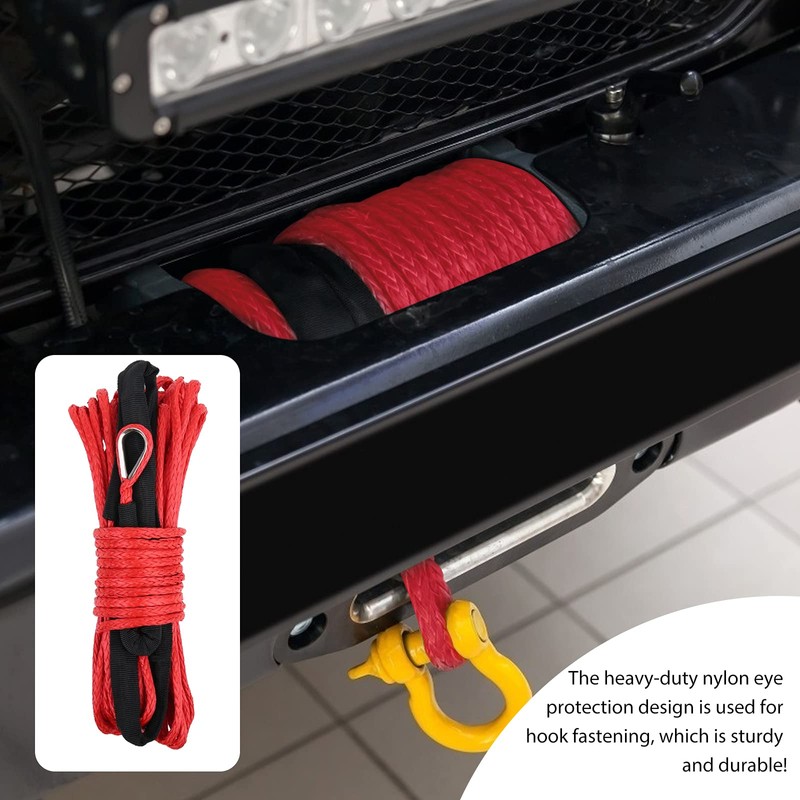 Winch Synthetic 7700 lbs Winch Rope Nylon Rope Winch Rope
