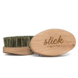 Beard Brush with First Cut Natural Boar Bristles, Shaving Brush Exfoliates Skin with Firm Bristles To Tame and Soften Your Facial Hair by Slick