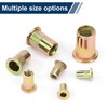 Set of 220 Rivet Nuts Assortment Set, Flat Head Threaded