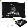 UD_G128 Combo Pack: Flag Pole 6 FT White Tangle Free
