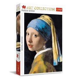 Trefl Chica con una Perla 1000 Piezas Rompecabezas Art Collection 68x48 cm Impresión de Alta Calidad, Puzzle DIY, Diversión Creativa, Puzzle Clásico para Adultos y Niños a Partir de 12 Años