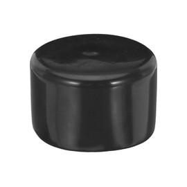 QUARKZMAN Rubber End Caps 90mm Inner Diameter Vinyl Round Tube Bolt Cap Cover Screw Thread Protector Black