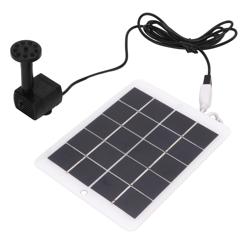 3W 5V Solar Water Fountain Pump 120L/H Landscape Garden Solar