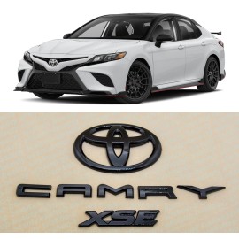 Toyota Gloss Black out Overlay Emblem Kit fit TOYOTA 2018-2024 Camry XSE GEN OEM