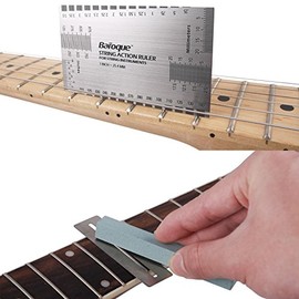 Mr.Power Guitar String Action figure Ruler Kit with Fret Wire Sanding Set Luthier Tools For Electric Bass Acoustic Guitar (3pcs)
