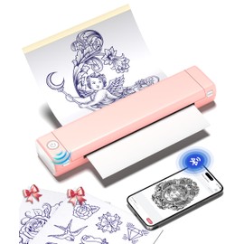 Phomemo Phomemo M08F Bluetooth Tattoo Stencil Printer, Thermal Stencil Printer with 10pcs Transfer Paper, Tattoo Transfer Machine for Artists & Beginners, Compatible with Phone, Tablet & PC