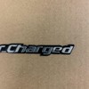 BETAM 2Pack Supercharged Emblem 3D Aluminum Sticker Decal Nameplate Badge