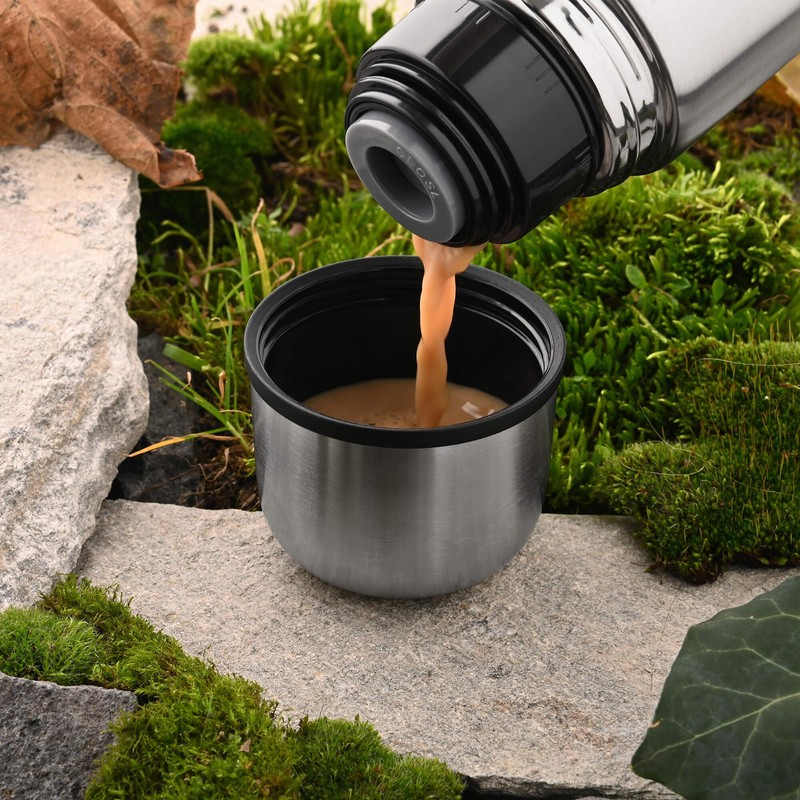 GRÄWE Thermal Flask 0.5 Litres with Click-Clack Seal Smooth