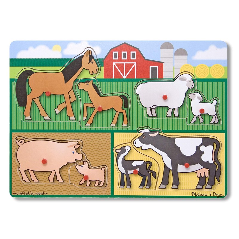Peg Puzzle Bundle - Farm, Vehicles and Safari