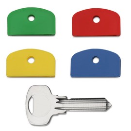 Set of 12 Coloured Large Square Headed Identifying Key caps for Yale Keys