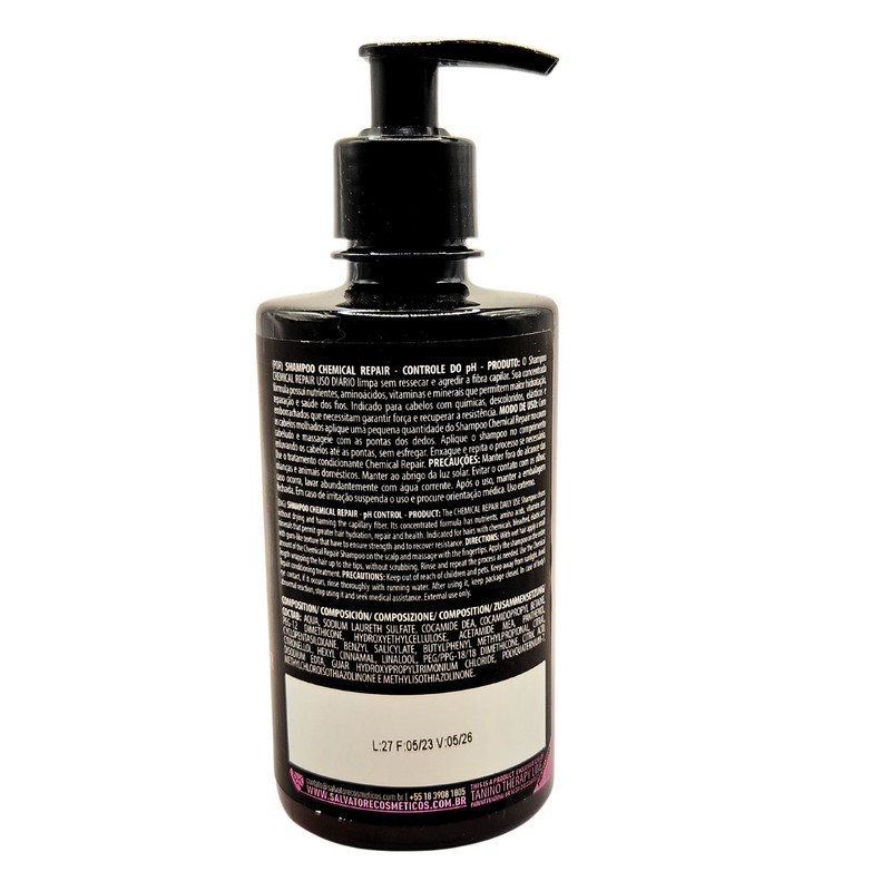 SALVATORE COSMETICA TANINO THERAPY STEP 1 CHEMICAL REPAIR SHAMPOO, 10.1