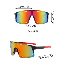 Weyying Outdoor Sports Polarised Sunglasses, Sunglasses Cycling Glasses, Protective Goggles MTB Cycling Glasses, Anti-UV400, Protective Glasses Sports Glasses for Driving, Running, Fishing and Cycling