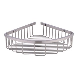 orhemus 304 Stainless Steel Shower Caddy Corner Basket Shelf Bathroom Organizer Wall Mounted Storage, Brushed Nickel