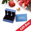 Austrian Crystal Baroque Drop Leverback Earrings for Women Fashion 14K