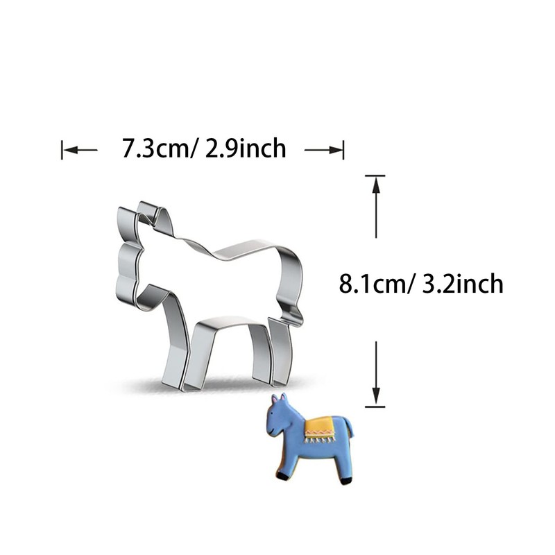 WDYJMALL Donkey Horse Shape Cookie Cutter