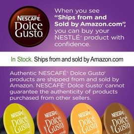 Nescafe Dolce Gusto Coffee Pods, Cafe Au Lait, 16 capsules, Pack of 3