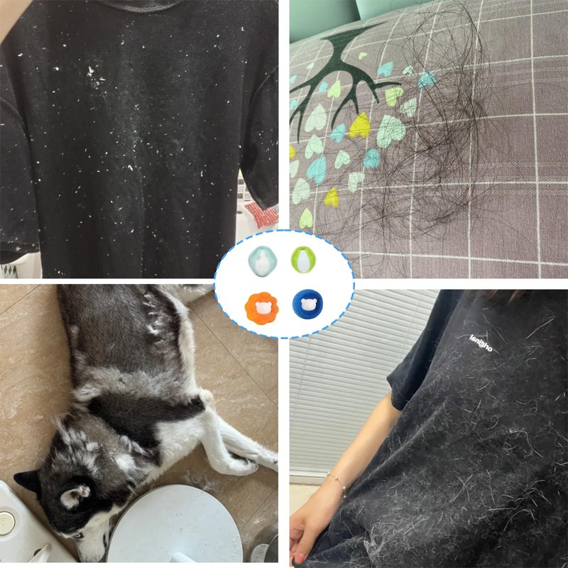 24 Pcs Pet Hair Remover Washing Machine, Reusable Laundry Balls,