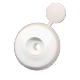 10 x White 25mm Thick Polycarbonate Sheet Fixing Buttons to fix or Screw into Noggin Purlin rafters or Poly