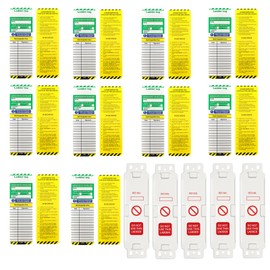 Ladder Tags Ladder Inspection Stickers 5 Holders and 10 Ladder Inspection Tag Inserts Prevention Tag Replacement Inserts Suitable for All Ladder Types and Other Equipment Indoors and Outdoors