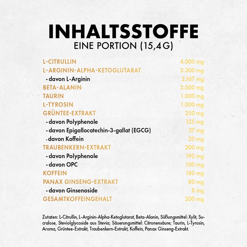 OS NUTRITION OS NUTRITION G?tterpuls Premium Pre Workout Booster Pfirsich-Eistee