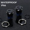 DMWD 1pc 22mm Metal Waterproof Anti-Vandal Momentary Push Button Switch
