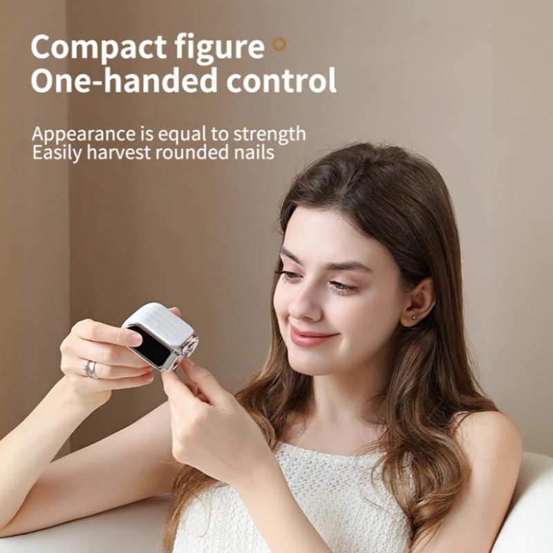 Best Friends Electric Nail Clipper with Digital Display, 3 Speeds,