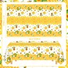 6 Pack Bee Tablecloth Happy Bee Day Table Cover Rectangle