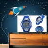 Time Style Multifunctional Bright Blue Digital Watch with EL Backlight,