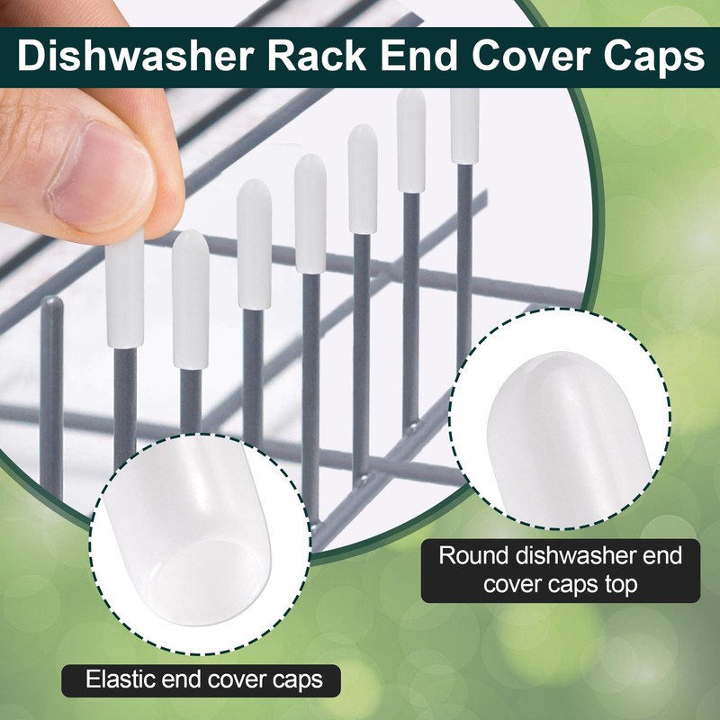 OIIKI 150 PCS Dishwasher Rack Repair, 1 Inch Dishwasher Rack