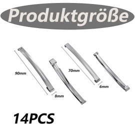 14 PCS Haarspange Metall Französisch French Barrette Clip für alle Haartypen, besonders für feines Haar Stabiler Halt stylisches Accessoire