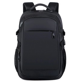 Unbranded Men Women Backpack Large Capacity School Travel Rucksack 15.6'' Laptop Bag Black