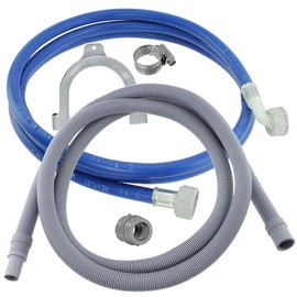 First4spares Universal Fill Water Pipe and Drain Hose Extension Kit for Zanussi Washing Machines (2.5m)