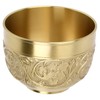 Brass Tea Cup Exquisite Embossed Patterns Retro European Small Coffee