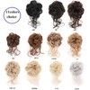 Claw Clip Messy Bun Scrunchy Synthetic Hair Extensions for Women