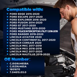 AITKEN Turbocharger Diverter Bypass Valve Compatible with Ford Edge Mustang 2015-2020， Escape Explorer Fusion, Lincoln Continental MKC MKX MKZ P/N CJ5G9U465BA.