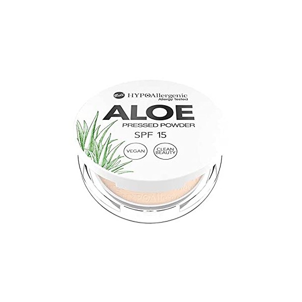 Bell Hypoallergenic Aloe Pressed Face Powder 04 Honey LSF15 Vegan 5 g