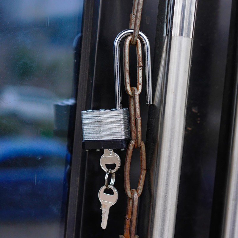 6 Keyed Alike Padlocks with 12 Keys, 40mm Heavy-Duty Padlocks