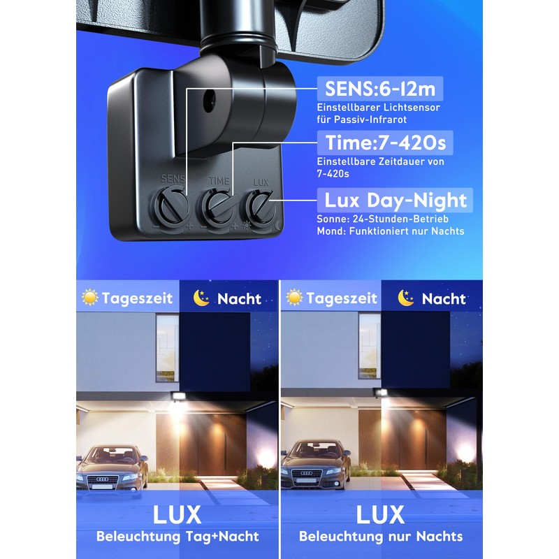 Brightown LED Spotlight with Motion Sensor Outdoor, 35 W, 3000