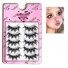 5 Pairs Wet Eyelashes False Eyelashes Japanese Thick Anime False