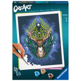 Ravensburger CreArt 23640 Painting by Numbers Pixie Cold: Mystic Deer from 12 Years, White