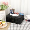 SUMTREE Tissue Box PU Leather Rectangle Tissue Box Tissue Dispenser